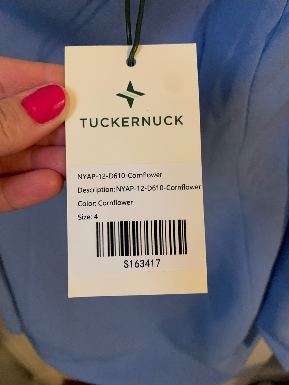Blue Off-the-Shoulder Mini Dress, Tuckernuck, Size 4, NWT | Wedding Guest, Party - Picture 5 of 5